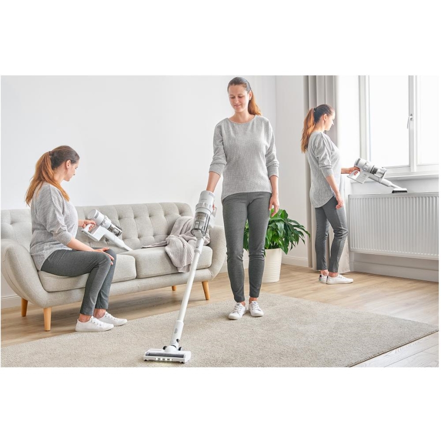 Sencor - Kabelloser Stabstaubsauger 2in1 250W/2200 mAh Weiß