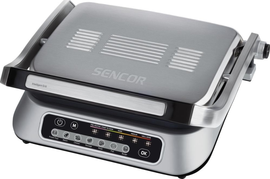Sencor - Kontaktgrill 2100W/230V matt Chrom