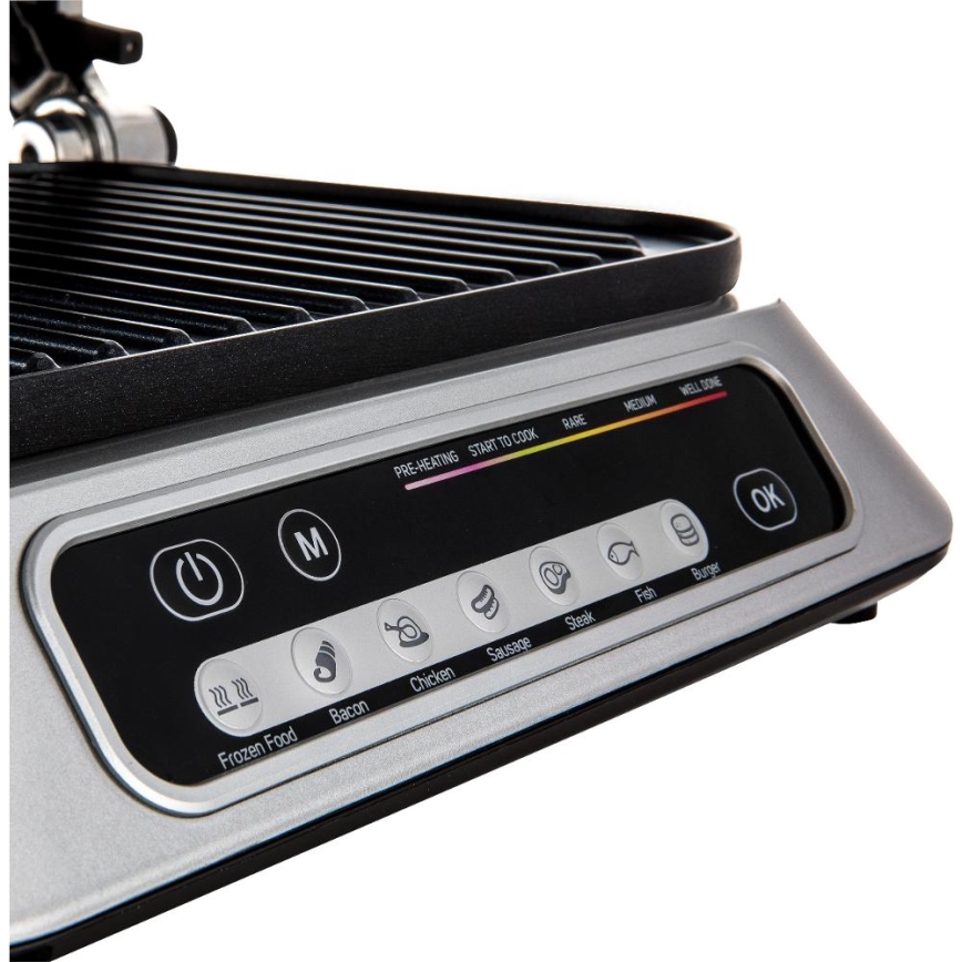 Sencor - Kontaktgrill 2100W/230V matt Chrom