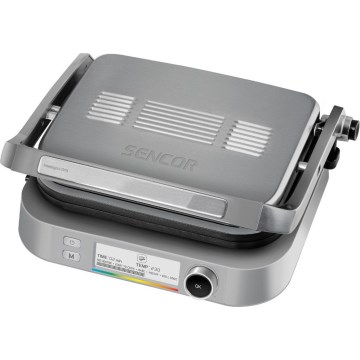 Sencor - Kontaktgrill 2100W/230V matt Chrom