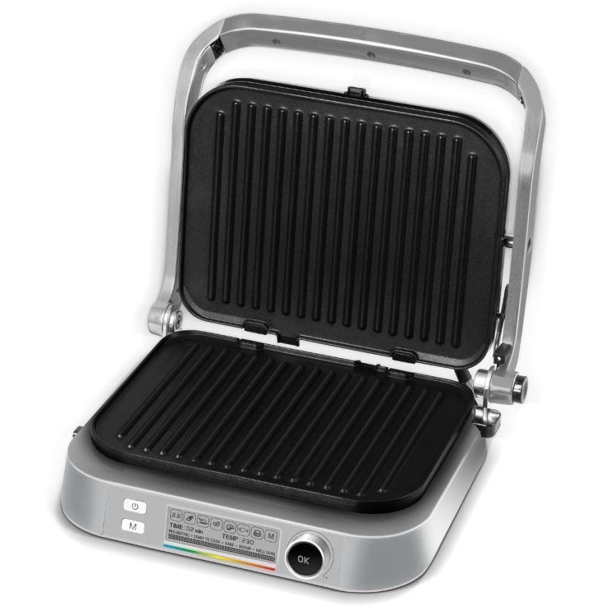 Sencor - Kontaktgrill 2100W/230V matt Chrom