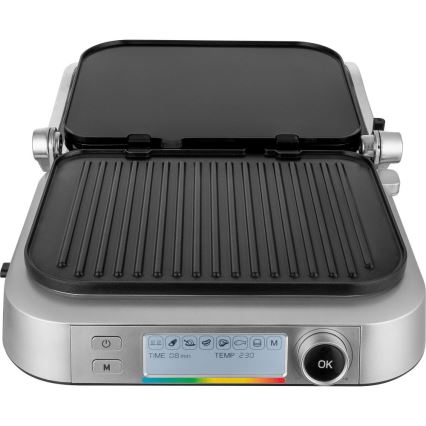 Sencor - Kontaktgrill 2100W/230V matt Chrom