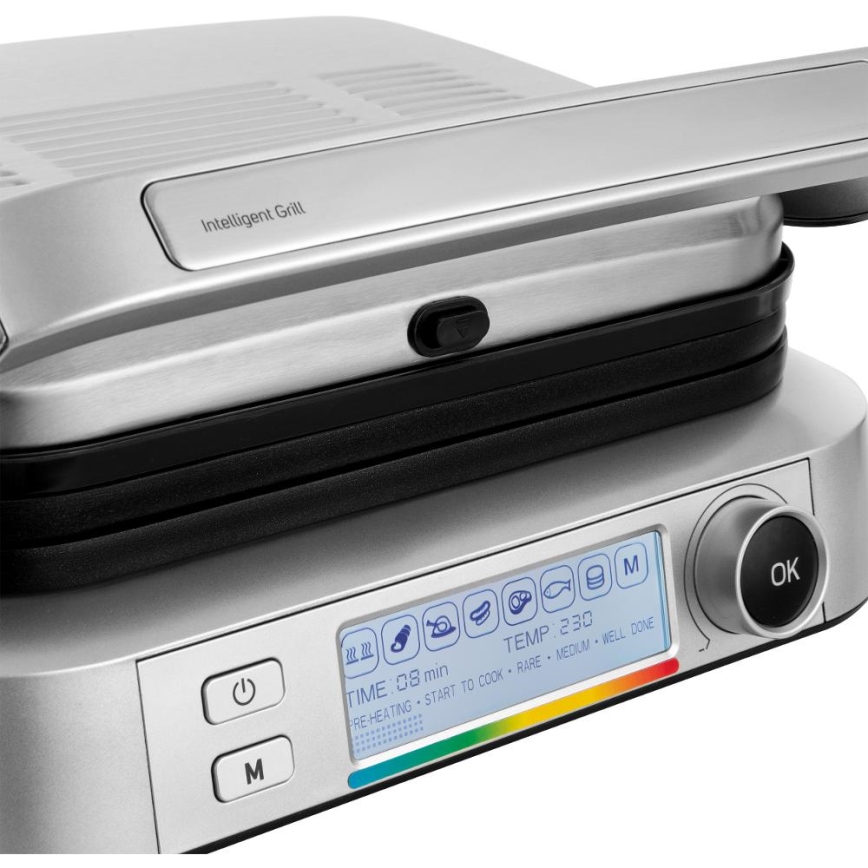 Sencor - Kontaktgrill 2100W/230V matt Chrom