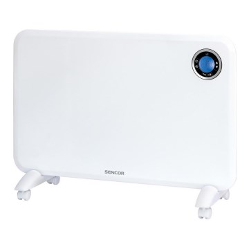 Sencor - Konvektionsheizer mit LCD-Display und Thermostat 750W/1500W/230V IP24