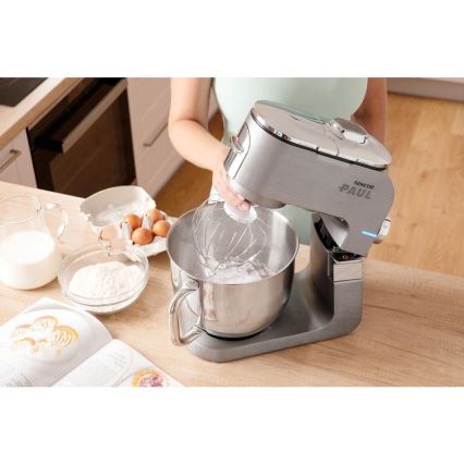 Sencor - Küchenmaschine mit Edelstahlschüssel 1700W/230V mattchrom