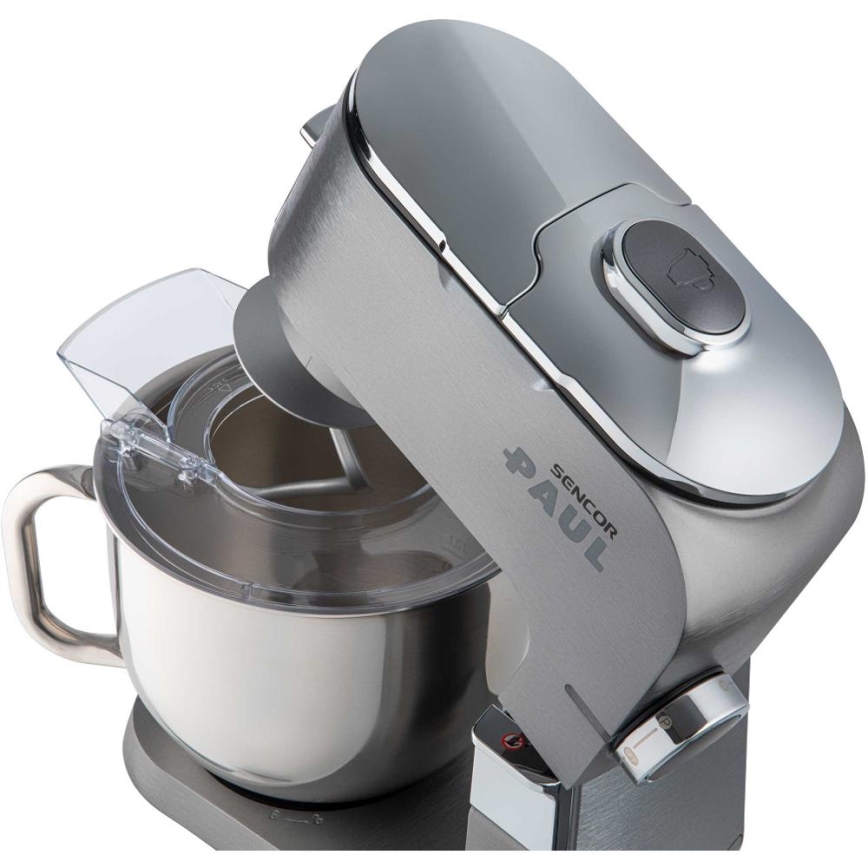 Sencor - Küchenmaschine mit Edelstahlschüssel 1700W/230V mattchrom