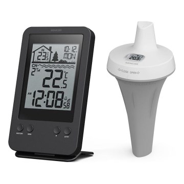 Sencor - Messstation mit kabellosem Schwimmsensor für den Pool 2xAA + 2xAA IPX7