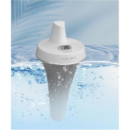 Sencor - Messstation mit kabellosem Schwimmsensor für den Pool 2xAA + 2xAA IPX7