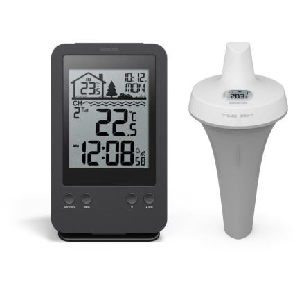 Sencor - Messstation mit kabellosem Schwimmsensor für den Pool 2xAA + 2xAA IPX7