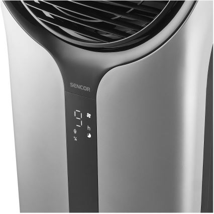 Sencor - Mobiler Luftkühler 3in1 110W/230V silber/schwarz + Fernbedienung