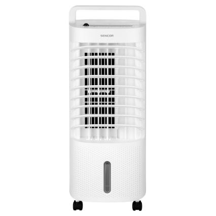 Sencor - Mobiler Luftkühler mit LED-Display 3in1 45W/230V Weiß + Fernbedienung