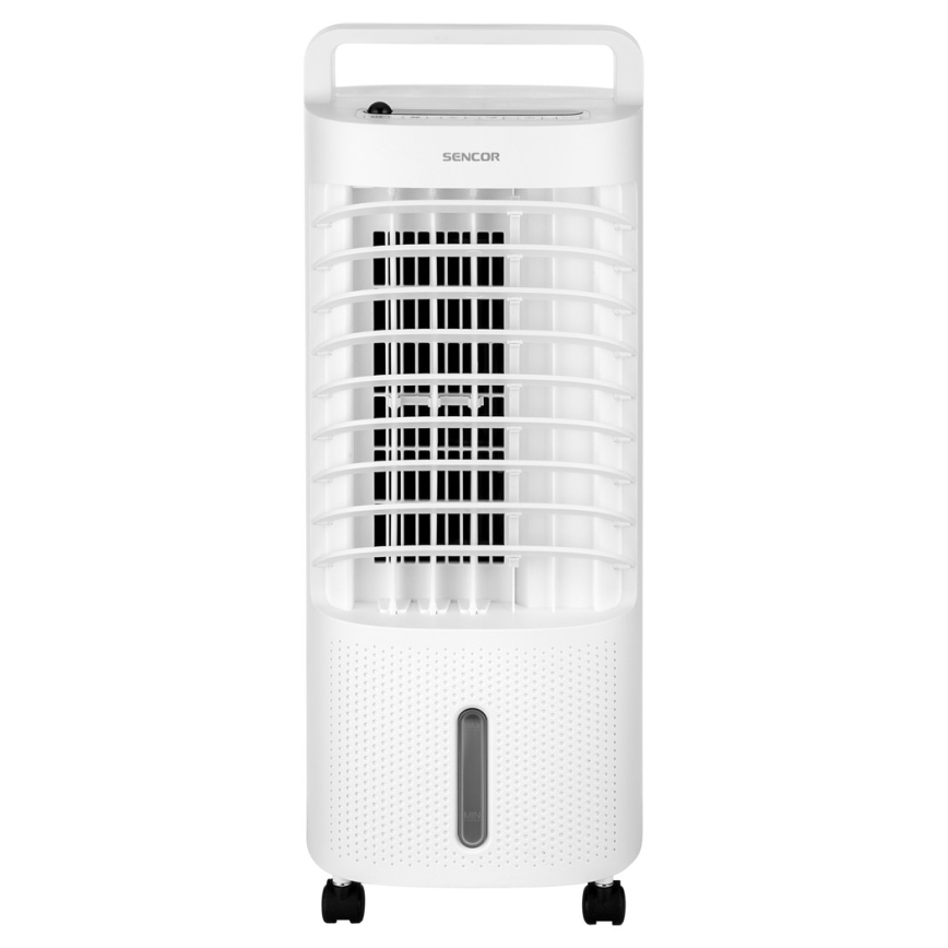 Sencor - Mobiler Luftkühler mit LED-Display 3in1 45W/230V Weiß + Fernbedienung