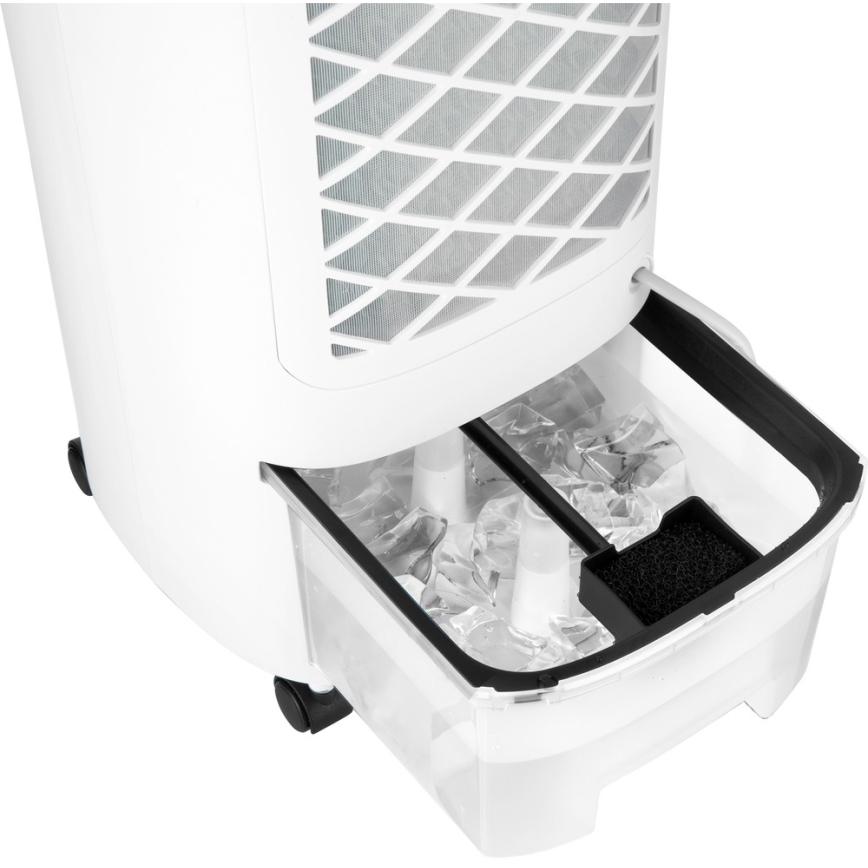Sencor - Mobiler Luftkühler mit LED-Display 3in1 45W/230V Weiß + Fernbedienung