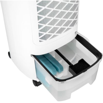 Sencor - Mobiler Luftkühler mit LED-Display 3in1 45W/230V Weiß + Fernbedienung