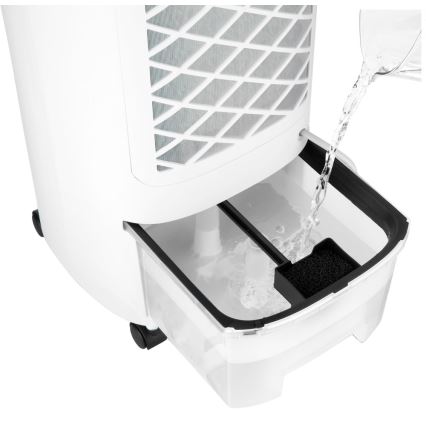 Sencor - Mobiler Luftkühler mit LED-Display 3in1 45W/230V Weiß + Fernbedienung