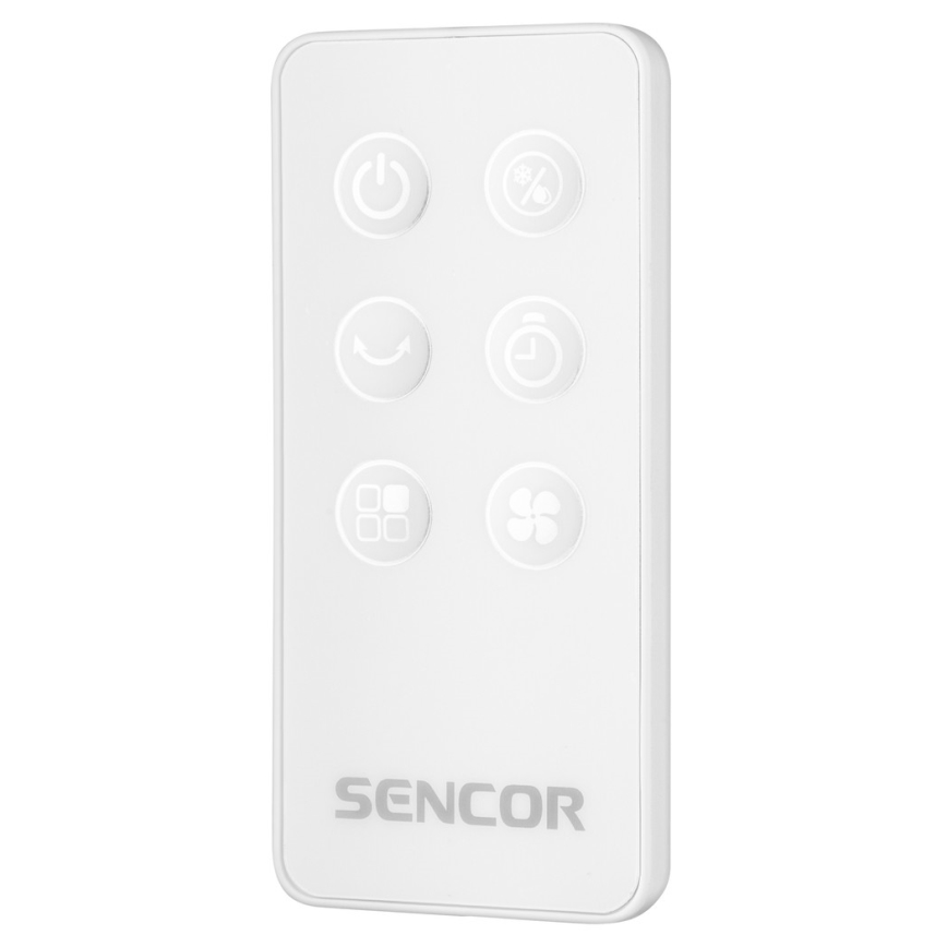 Sencor - Mobiler Luftkühler mit LED-Display 3in1 45W/230V Weiß + Fernbedienung