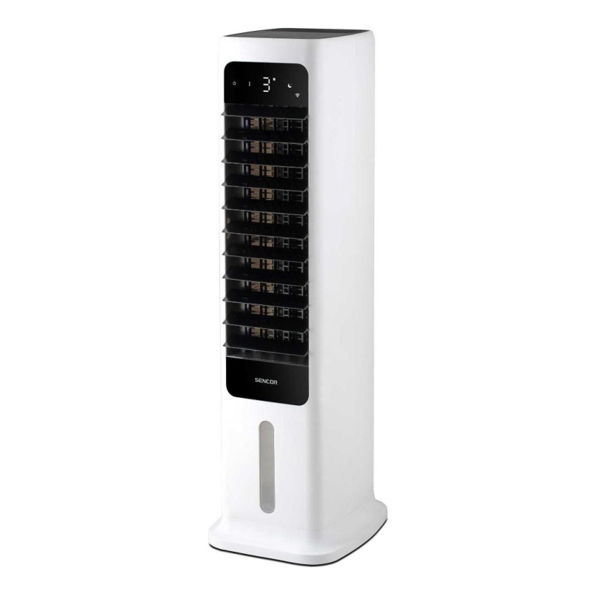 Sencor - Mobiler Smart-Luftkühler 60W/230V Wi-Fi weiß + Fernbedienung