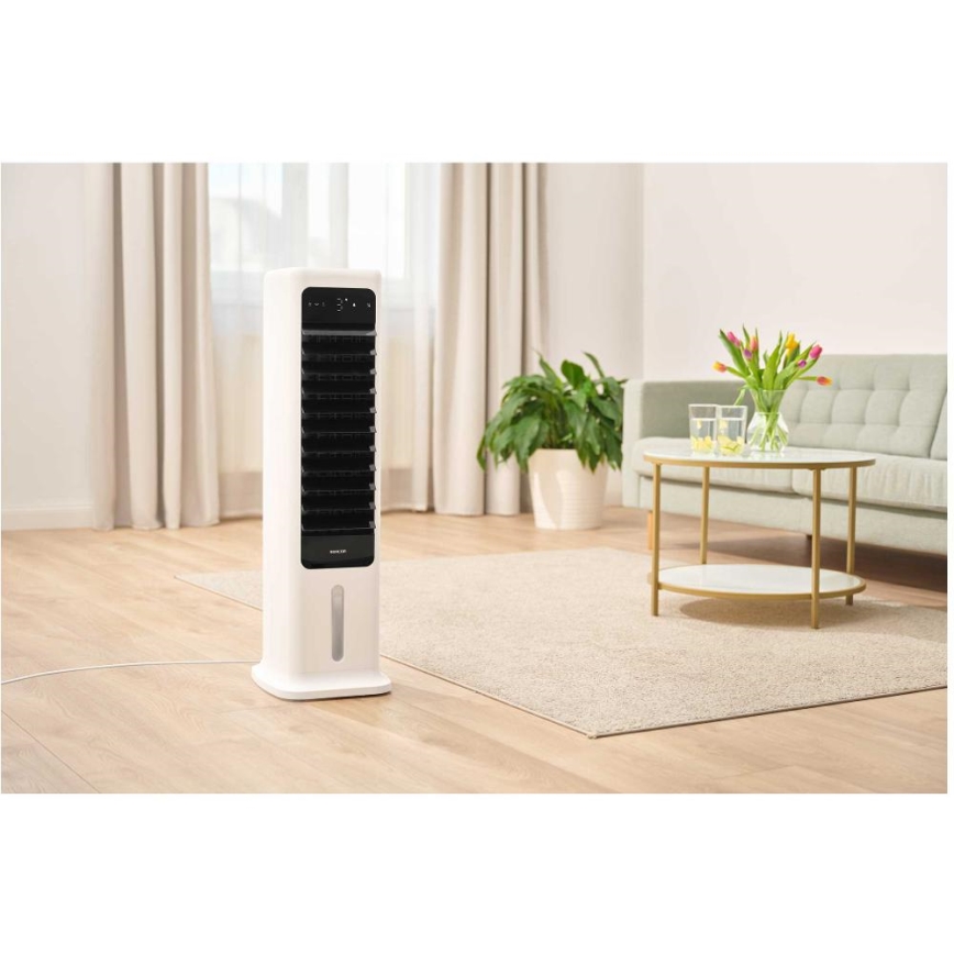 Sencor - Mobiler Smart-Luftkühler 60W/230V Wi-Fi weiß + Fernbedienung