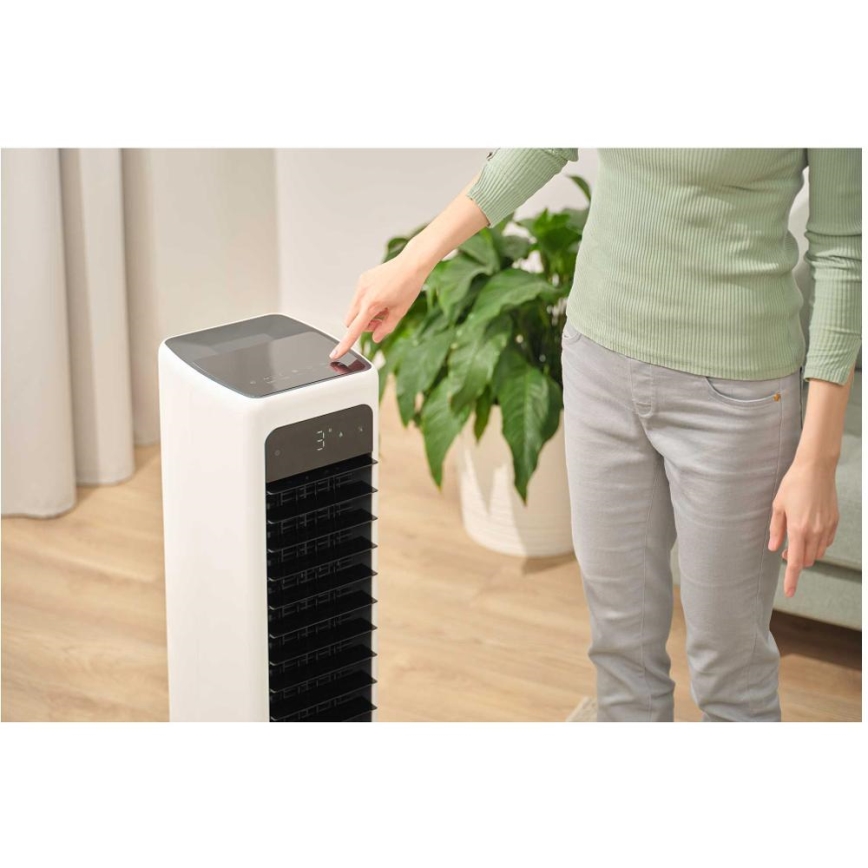 Sencor - Mobiler Smart-Luftkühler 60W/230V Wi-Fi weiß + Fernbedienung