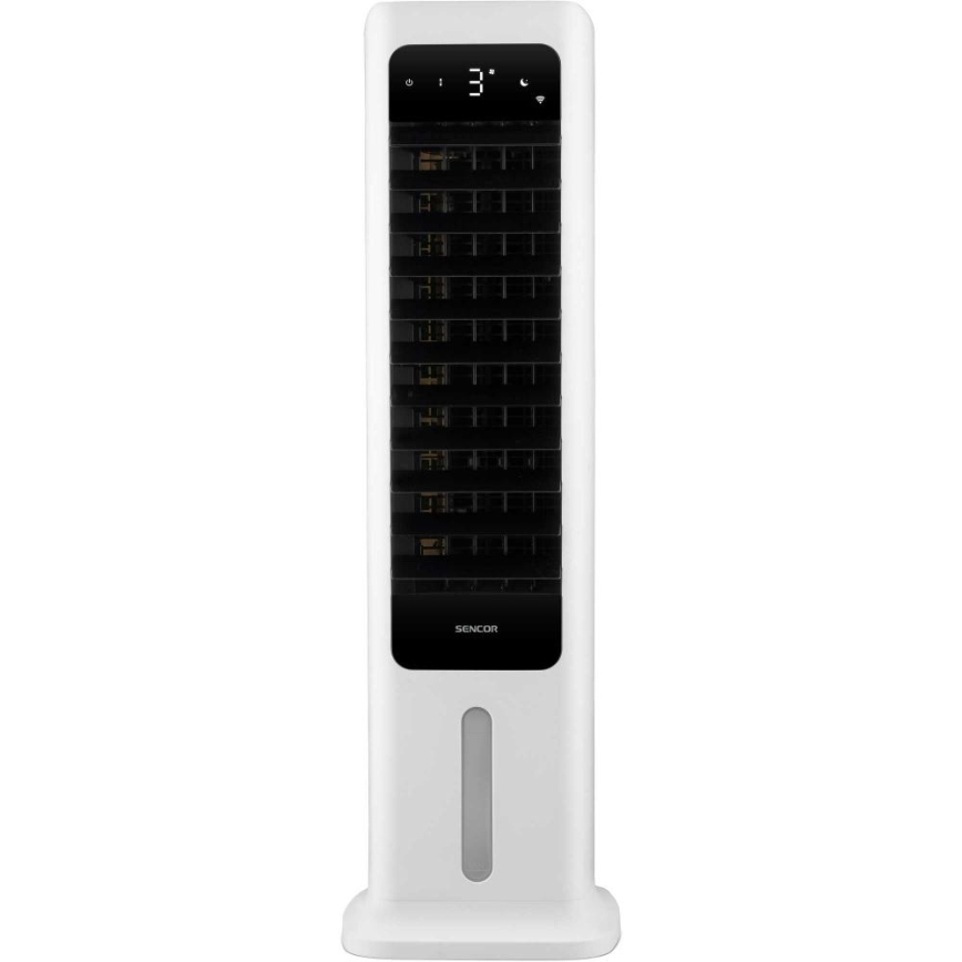 Sencor - Mobiler Smart-Luftkühler 60W/230V Wi-Fi weiß + Fernbedienung