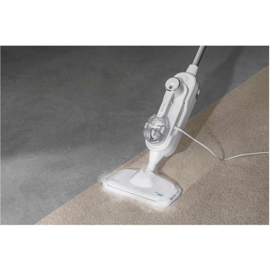 Sencor - Multifunktionaler Dampfmopp 2in1 1500W/230V IPX4 Weiß