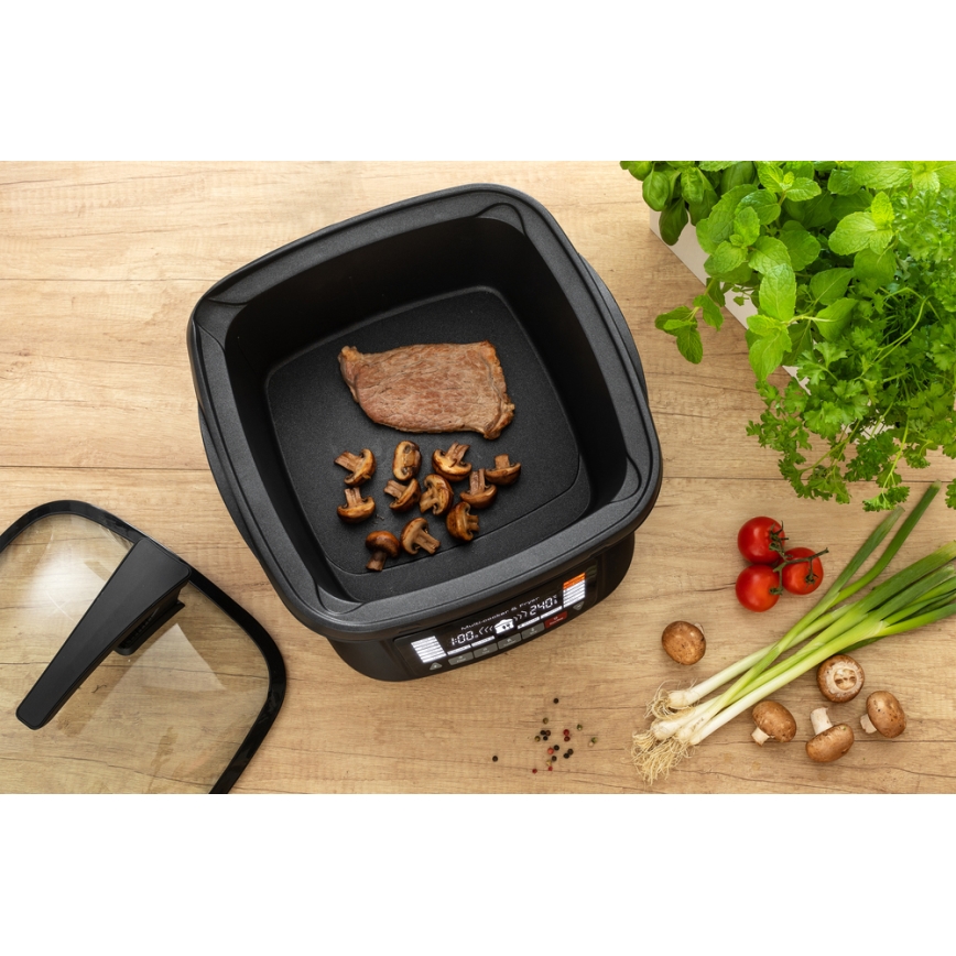 Sencor - Multifunktionsbratpfanne mit Zubehör 1800W/230V 18 Funktionen 4,8l