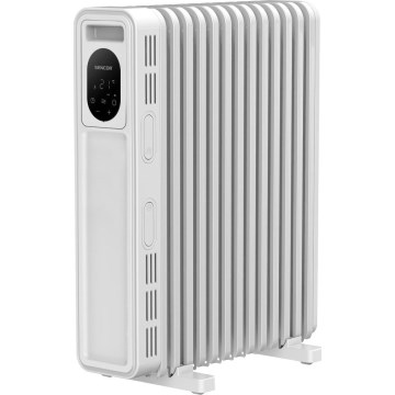 Sencor - Ölradiator mit 13 Rippen 1000/2500W/230V weiß + Fernbedienung