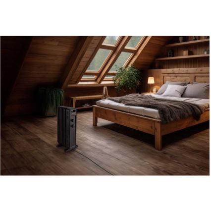 Sencor - Ölradiator mit 7 Heizrippen 600/900/1500W/230V schwarz