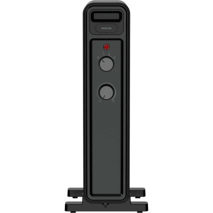 Sencor - Ölradiator mit 7 Heizrippen 600/900/1500W/230V schwarz
