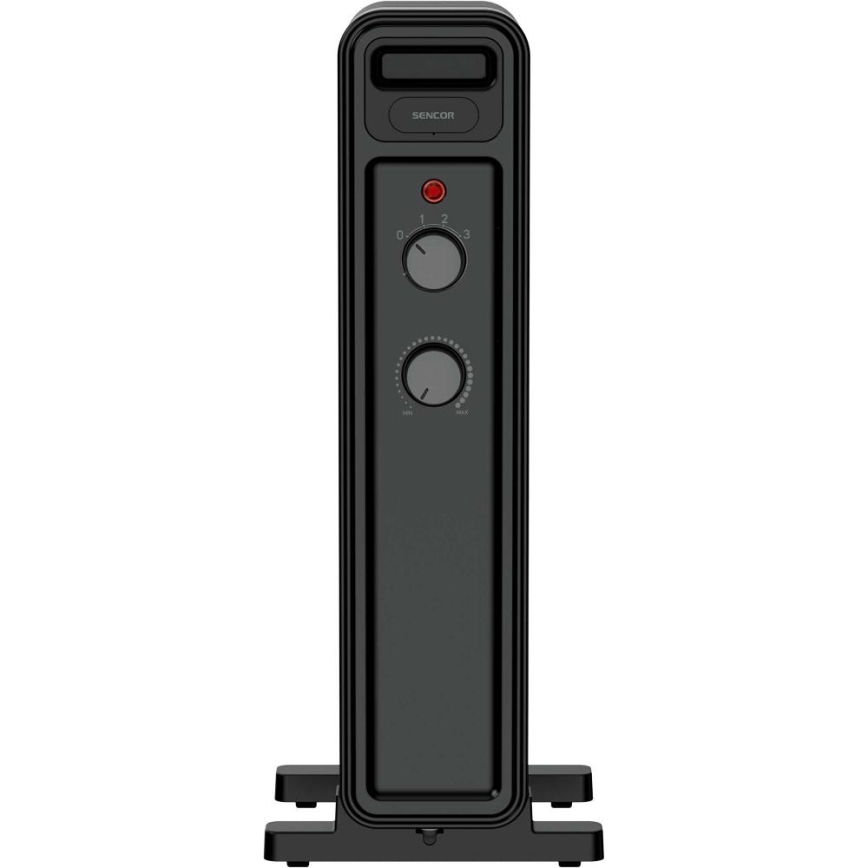 Sencor - Ölradiator mit 7 Heizrippen 600/900/1500W/230V schwarz