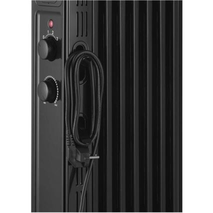 Sencor - Ölradiator mit 7 Heizrippen 600/900/1500W/230V schwarz
