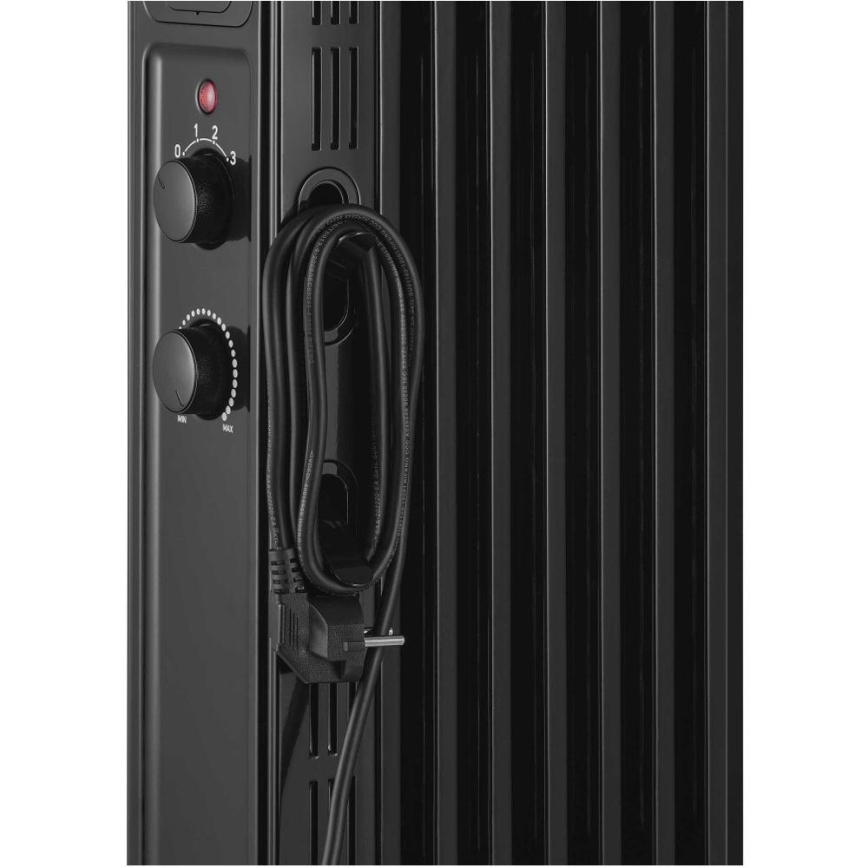 Sencor - Ölradiator mit 7 Heizrippen 600/900/1500W/230V schwarz