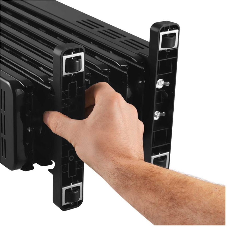 Sencor - Ölradiator mit 7 Heizrippen 600/900/1500W/230V schwarz