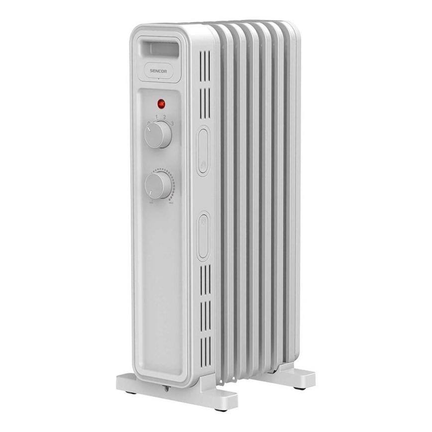 Sencor - Ölradiator mit 7 Rippen 600/900/1500W/230V weiß
