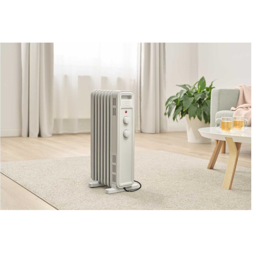 Sencor - Ölradiator mit 7 Rippen 600/900/1500W/230V weiß