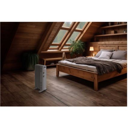 Sencor - Ölradiator mit 7 Rippen 600/900/1500W/230V weiß