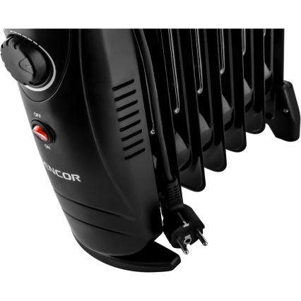 Sencor - Ölradiator mit 7 Rippen 700W/230V schwarz