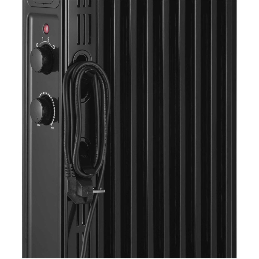 Sencor - Ölradiator mit 9 Rippen 800/1200/2000W/230V schwarz