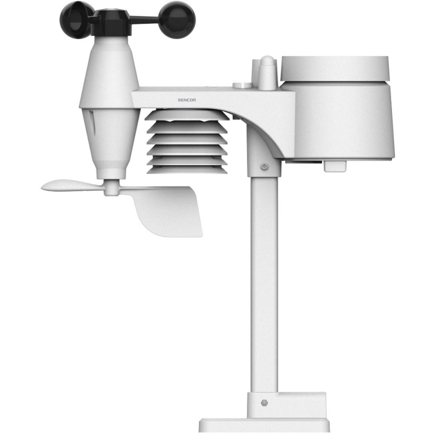 Sencor - Professionelle Wetterstation mit Farb-LCD-Display und Wecker 5V/1xCR2032 + 3xAA Wi-Fi