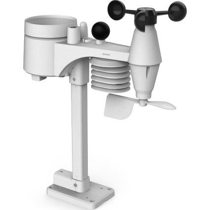 Sencor - Profi-Wetterstation mit Farb-LCD-Anzeige und Wecker 5V/1xCR2032 + 3xAA