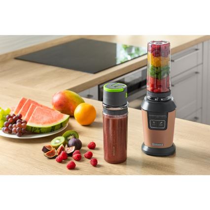 Sencor - Smoothie-Mixer mit Zubehör 800W/230V kupferfarben