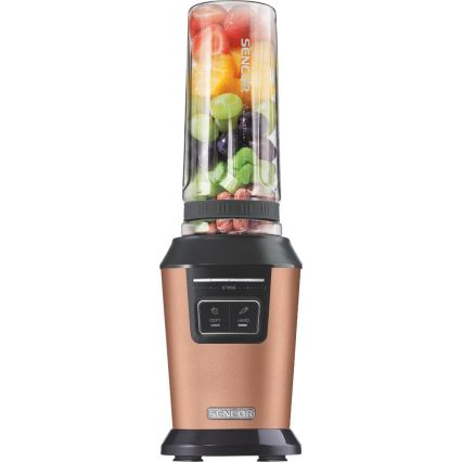 Sencor - Smoothie-Mixer mit Zubehör 800W/230V kupferfarben