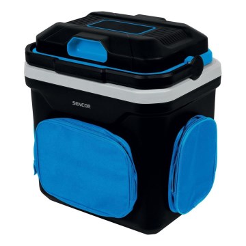 Sencor - Tragbare Auto-Kühlbox 24 l 60W/12V/230V schwarz/blau