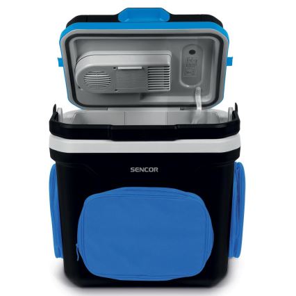 Sencor - Tragbare Auto-Kühlbox 24 l 60W/12V/230V schwarz/blau