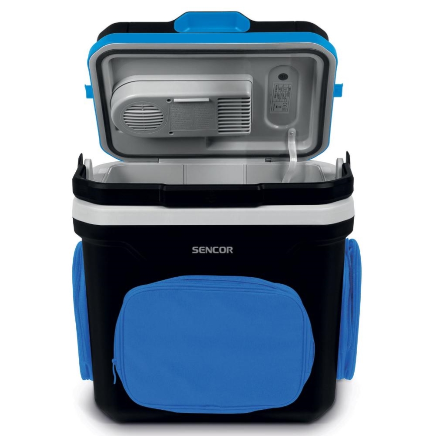 Sencor - Tragbare Auto-Kühlbox 24 l 60W/12V/230V schwarz/blau