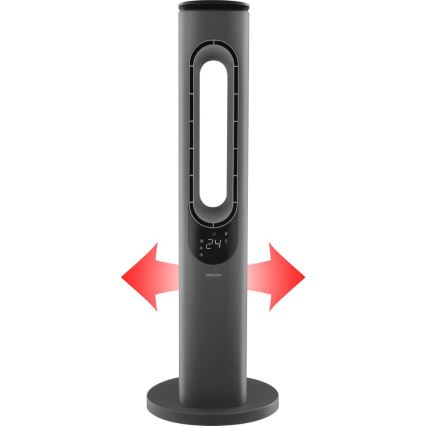 Sencor - Blattloser Turm-Keramik-Heizlüfter 1200/2000W/230V Anthrazit + Fernbedienung