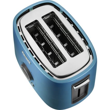 Sencor - Zweischlitz-Toaster mit Brötchenaufsatz 1000W/230V blau