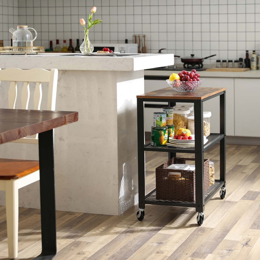Serviertisch MARGE, braun/schwarz