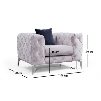 Sessel EUGEN, hellgrau