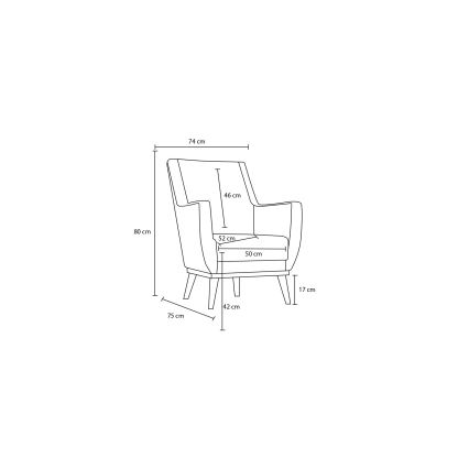 Sessel NUPI braun